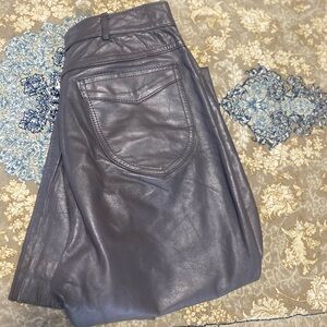 Vintage Genuine Leather Pants